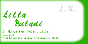 lilla muladi business card